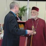 Mit Patriarch Gregorios III. von Damaskus auf der Kirchen-Messe GLORIA