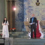 Michael Ragg moderiert einen Gebetsabend vor der Ankunft von Papst Benedikt in der voll besetzten Sankt-Bonifatius-Kirche in Berlin (2011)