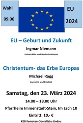 Plakat Europa-Vortrag Immenstadt