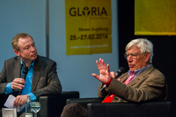 Gespräch auf der GLORIA 2016: Michael Ragg mit dem Schauspieler Siegfried Rauch