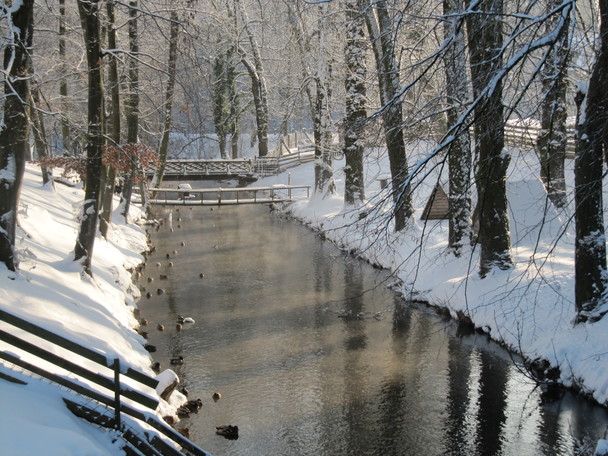 Fluss in der Uckermark im Winter (©Ragg’s Domspatz): Der letzte Weg – früher als schicksalhaft empfunden, fordert unsere Zeit Entscheidungen, die an Grundfragen unserer Existenz rühren.    